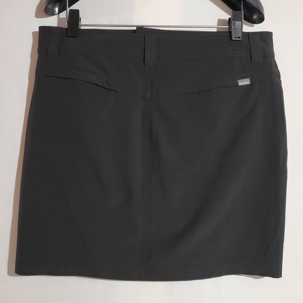 Eddie Bauer Adventure Active Stretch Skort Womens Size 8 Black Sport Hiking Golf - Picture 2 of 12
